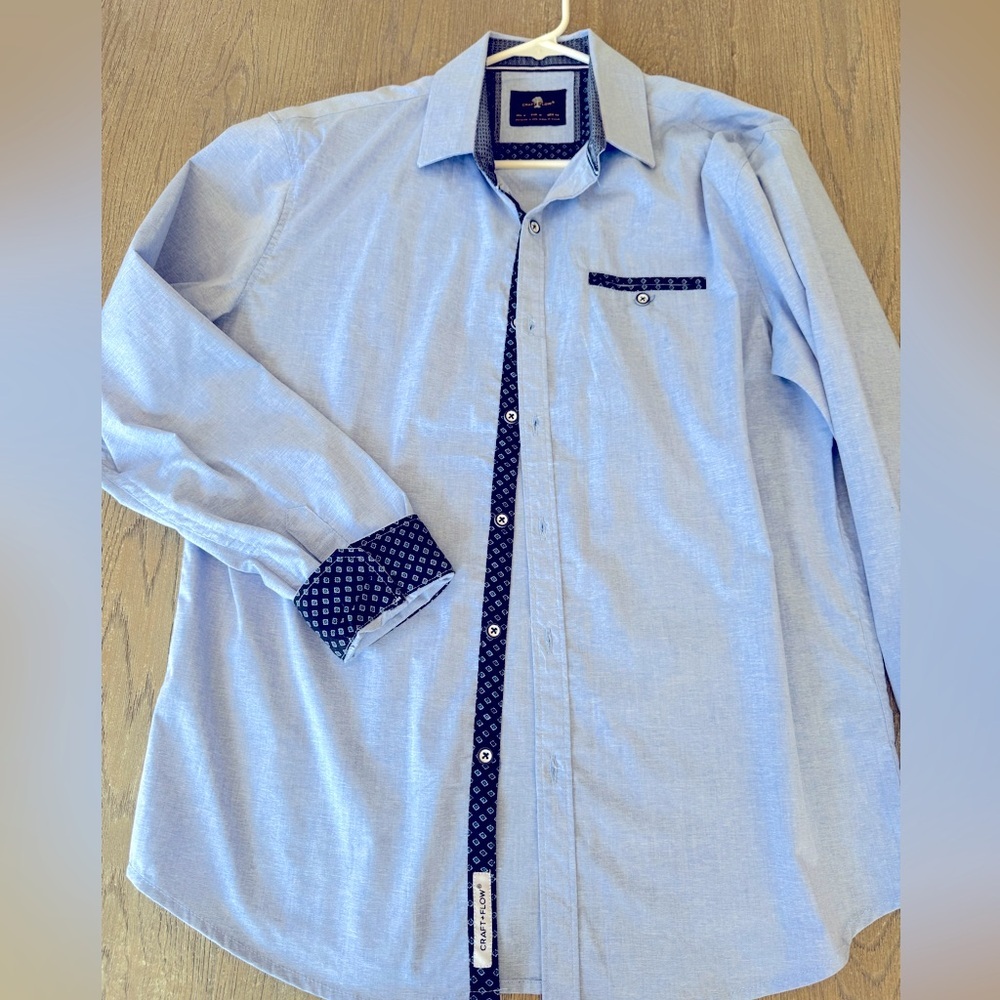 Men's Blue Shirt by Croft and Flow. Medium